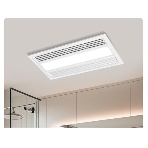 Ventilador de ventilación 2 en 1 Cocina Baño Luz LED Extractor Ventilador de Techo Universal Ultra delgado 9cm Iluminación Ventilación Baño miniatura 4