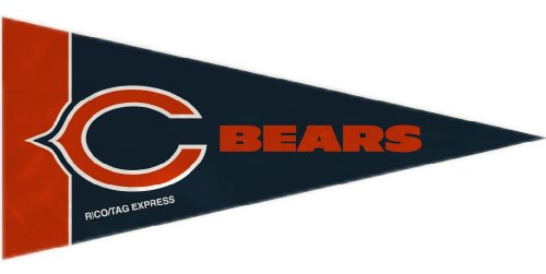 Mini fanions Chicago Bears pack de 8 en feutrine durable