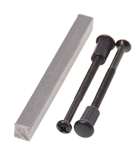 Aqbau® Türdrückerset Langschild Schwarz | Türdrücker | Türklinke | Türgriffe | Türbeschlag (BB Buntbart)