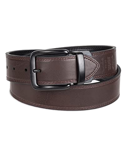 Levi's Men's Reversible Casual Jeans Belt, Black/Brown, 34 (Waist 32) #TOP2