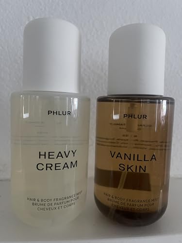 PHLUR Vanilla Skin & Heavy Cream Full Size Hair & Body Mists Duo