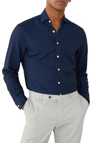 Hackett London chemise homme en coton et lin pour éviter les plis et rester chic