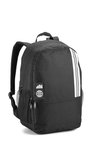 Mochila Esportiva Escolar Casual Básica Costas Denlex (Preto)
