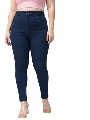 Image of Miss Chase A+ Women's Bootcut High Rise Regular Length Stretchable Denim Jeans