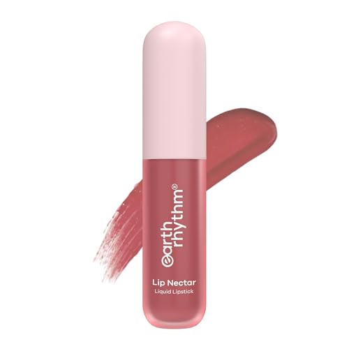 Image of Earth Rhythm Lip Nectar Matte Liquid Lipstick, Weightless, Never Drying, No Mineral Oil 5g - Fig