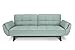 SAMIRA Divano Letto clic clac in Tessuto - Divano 3 posti mod. Ambra (Verde tiffany - piede nero) immagine