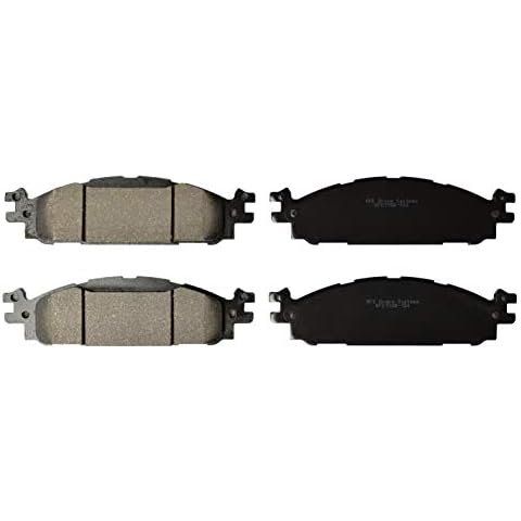 KFE KFE1508-104 Ultra Quiet Advanced Premium Ceramic Brake Pad FRONT Set For Standard Duty STD Brakes, 325mm Rotor Send Vin if Unsure, Compatible With: Ford Explorer, Flex, Taurus; Liconln MKS, MKT Cover