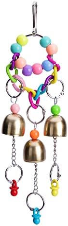Honrane Parrot Toy Safe Small Birds Hanging Bird Cage Toy Easy Installation Exquisite A