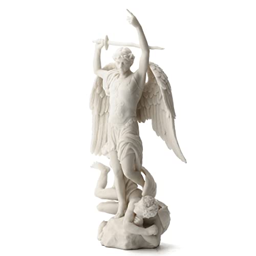 Estatua de Arcángel San Miguel de Resina 15 Pulgadas miniatura 2