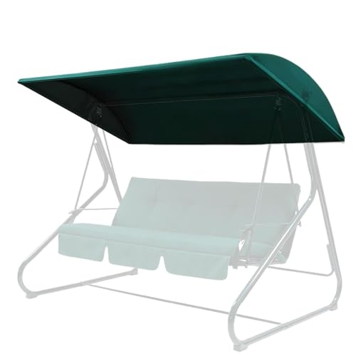 Toldo para columpio de jardín de 3 plazas impermeable 2