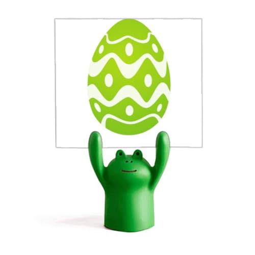 Grenouille support mémo et œuf de Pâques mignon pour un cadeau de bureau original