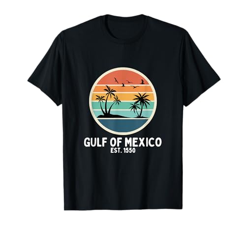 Gulf Of Mexico Est 1550 Vintage Retro Gulf of Mexico T-Shirt