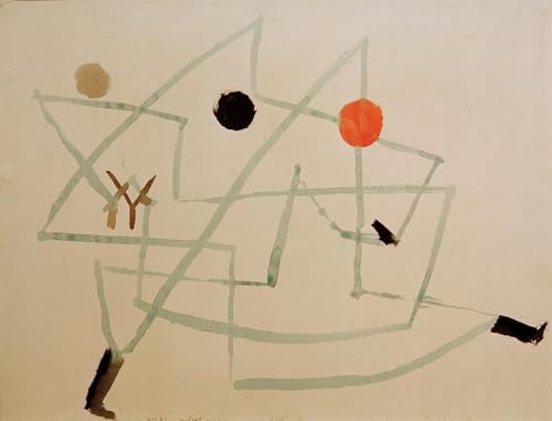 Póster Paul Klee cuadro de salón moderno para decorar pasillos y oficinas con arte abstracto