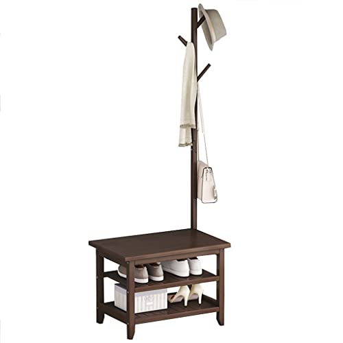 Porte-Manteau avec Rangement Chaussures pour Gagner de l'Espace dans un Petit Couloir