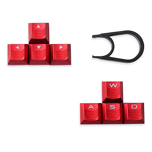 Keycaps HUYUN texturizados y retroiluminados para teclados Cherry 2.0/5.0/6.0/9.0 en color rojo