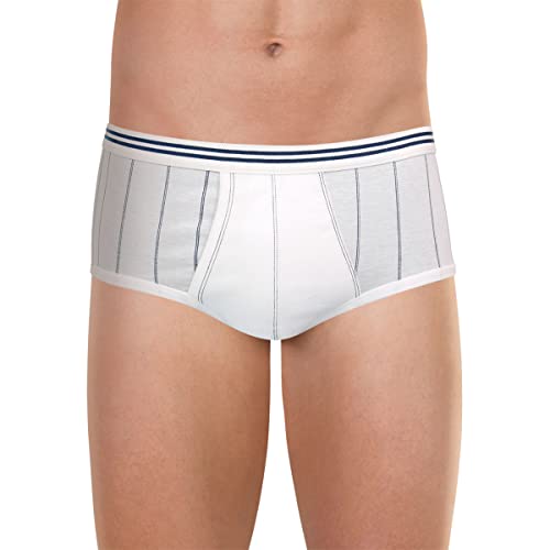 Eminence - Slip Taille Haute Ouvert Les Classiques - Taille : 4 - Couleur : Blanc Rayure