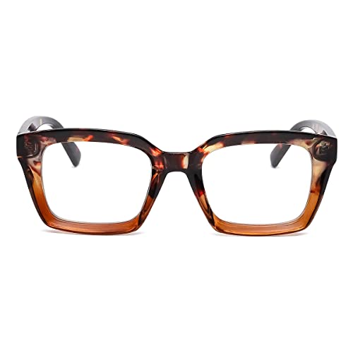 Image of JOVAKIT Non Prescription Glasses for Women Men Fashion Square Frame Eyeglasses