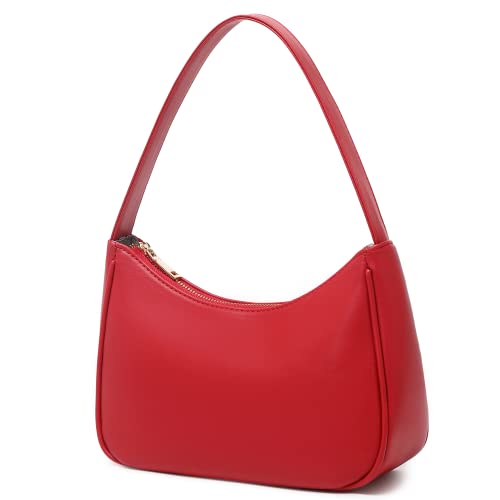 Image of CYHTWSDJ Shoulder Bags for Women, Cute Hobo Tote Handbag Mini Clutch Purse with Zipper Closure