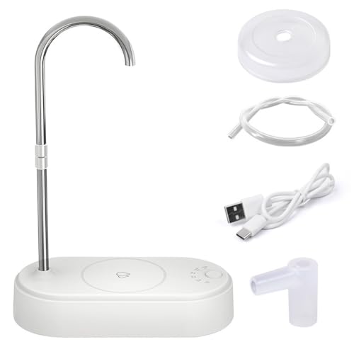 Distributore Acqua Scrivania,Mini Dispenser Acqua da Appoggio 6 Marce con Display a LED Blu Erogatore Acqua Tavolo Potabile Ricaricabile USB per Casa Ufficio Campeggio Viaggi All'aperto