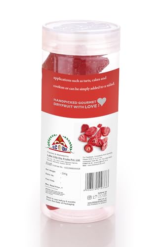 Image of 20-20 Dry Fruits Dried Strawberry Jar 400g(200g Jar*2) | Healthy Strawberry Snack| High in Anti-Oxidants & Vitamin C | Supports Heart Health & Immunity (Pack of 2)