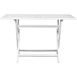 Festnight Gartentisch Klapptisch Garten Esstisch mit Schirmloch in der Tischmitte Balkontisch Holztisch - 5