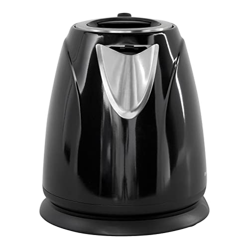 Chef's Choice Cordless Compact Electric Kettle Features Boil Dry Protection & Auto Shut Off Easy Pour, 1-Liter, Black #TOP6