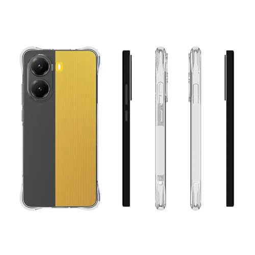 Image of for [Poco X7 Pro] Case,[Poco X7 Pro] Phone Back Case Cover Clear Transparent Corners TPU Shock-Absorption Flexible Cell Phone Cover for [Poco X7 Pro] - Transparent