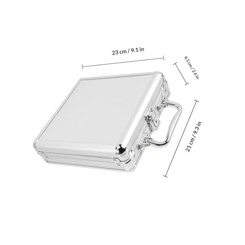 Mallette de jetons de poker grande capacité à compartiments et verrou - 2