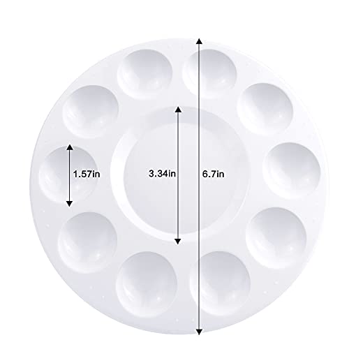 Image of Paint Tray Palette,60pcs Paint Trays for Kids,Plastic Paint Pallet or Pupils to Painting,DIY Craft,Play Party at Home,Kindergarten or School (Pack of 2)