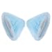 BAOBAO Cat Fox Long Fur Ears Hair Clip Headwear Neko Cosplay Halloween Costume(Sky Blue)