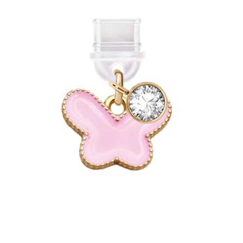 Bouchon anti-poussière Type-C rose anti-panne pour Samsung et Xiaomi