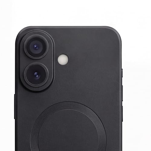 Image of amazon basics Premium Mag-Safe Case for iPhone 17 | Shockproof & Anti-Scratch Cover | Soft Silicone with Wireless Charging | Camera Lens Guard - Black