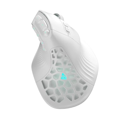Image of SOLAKAKA E9 Vertical MMO Gaming Mouse 10 Side Buttons,White