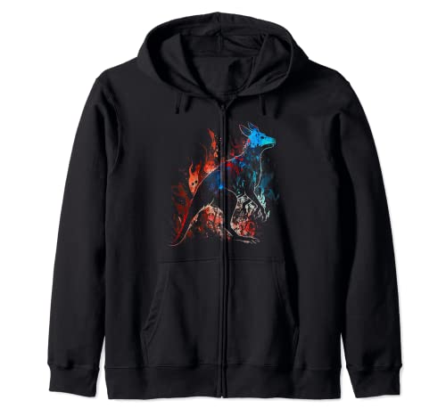 Kangaroo Flames Art Kangaroo Retro Burning Kangaroo Animal Sudadera con Capucha