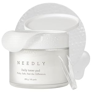 Needly | Exfoliating Facial Pads with BHA & PHA | Daily Toner Pad | for Pore Tightening