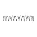 uxcell Compression Spring,304 Stainless Steel,8mm OD,0.8mm Wire Size,40mm Free Length,Silver Tone,10Pcs
