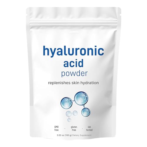 Polvo De Ácido Hialurónico, Polvo De Cara Iluminación, Humectante Soluble En Agua, Con Fórmula De Iluminación E Hidratante, Suaviza Y Suaviza La Piel, 100 G, Para Todo Tipo De Piel