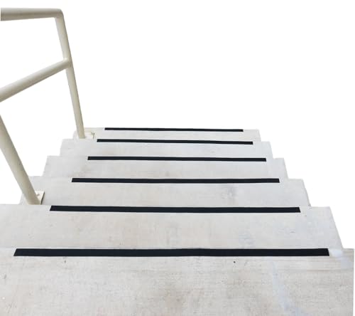 Image of JSITON Anti Slip Tape Black 50mm x 3m for Floors & Stairs (Black-1) | PET Material, Solvent Acrylic Adhesive, Waterproof, Indoor & Outdoor Use, Fall Resistant
