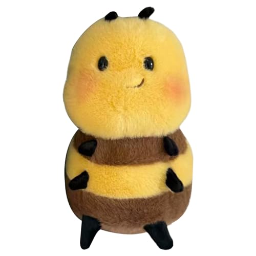 Genérico Peluche de abeja de peluche – Almohada de peluche decorativa | Figuras de colección para niños y niñas | Ducha de bebé para niños pequeños