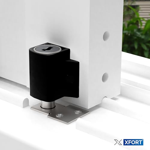 XFORT 2 Pack Black Patio Door Lock & Window Locks for UPVC Windows & Doors, Multi Use Patio Door Security Lock - Image 3