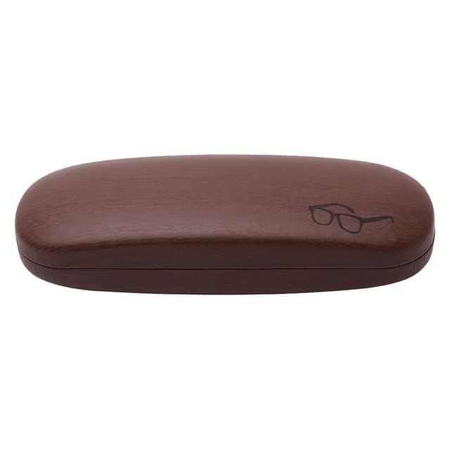 Étui à lunettes de lecture en métal imitation grain de bois pour hommes et femmes