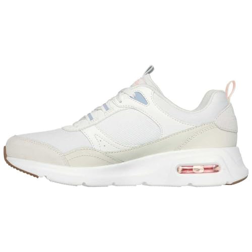 Skechers Skechers Women's Skech-air Court Retro Avenue Skech-AIR Court Cool Avenue, Off White Leather Mesh Multi Trim, 6