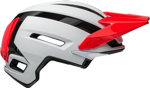 Bell Super Air MIPS - Casco esférico para bicicleta de montaña para adultos, color blanco mate/brillante/infrarrojo, mediano (55-59 cm)