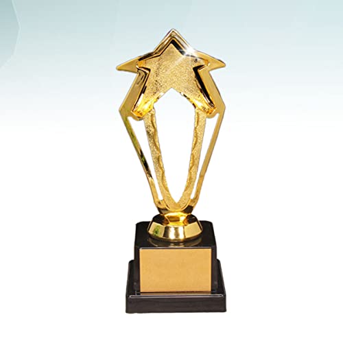 jojofuny Pacote com 3 troféu de estrela dourada troféu de ouro troféu de troféu de prêmio troféu de