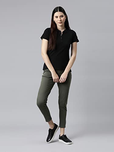 Image of GO COLORS Soft Cotton Blend Printed Jeggings Ankle Length for Women| Breathable, Mid Rise