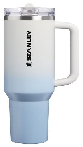 Image of STANLEY Quencher ProTour Flip Straw Tumbler with Leakproof Lid 40 oz | Built-In Straw & Handle | Cupholder Compatible for Travel | Insulated Stainless Steel Cup | BPA-Free | Blue Dream Gradient