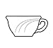 Syracuse China Cascade Designed Flint Body Low Tea Cup, 7 Ounce - 36 per case.