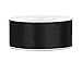 Produktbild partydeco.pl 25m Satinband Satin Geschenkband schwarz 25mm breit
