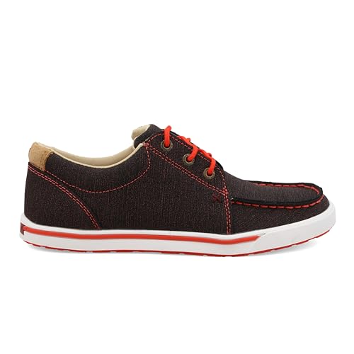 Image of Twisted X Women's Kicks, Moc Toe, Black & Grenadine, 6.5 M