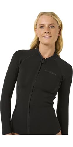 Rip Curl 2026 Womens Dawn Patrol 1.5mm Front Zip Jacket 119WWJ - Black miniatura 3